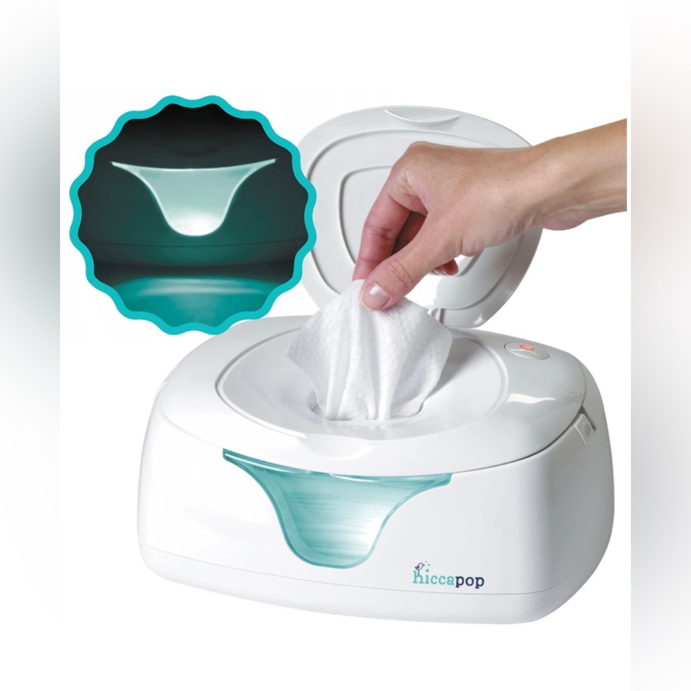 Baby Wipe Warmer, Baby Wet Wipes Dispenser with Changing Light